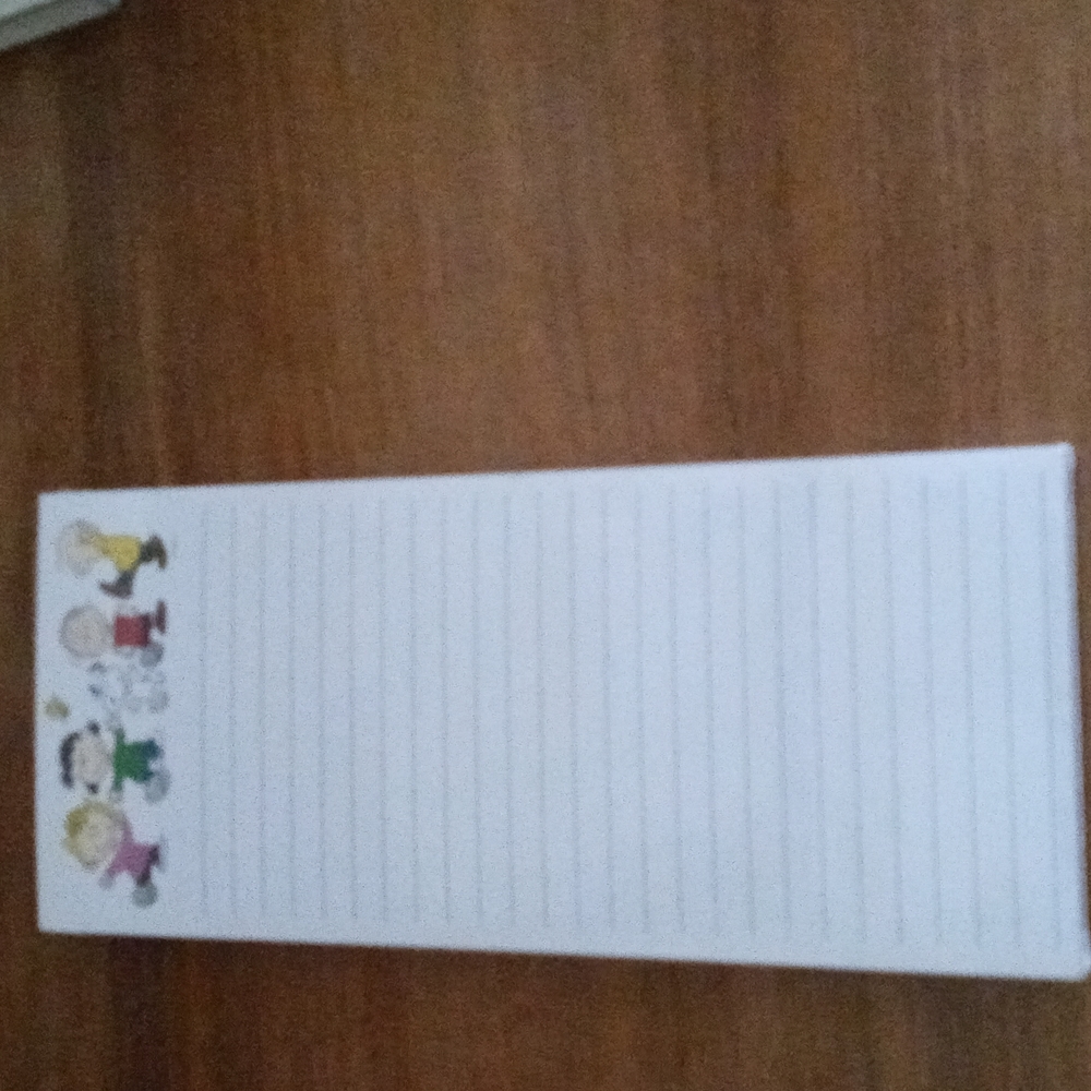 Charlie Brown note pad